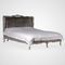 Кровать в английском стиле в цвете античного серебра