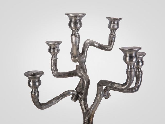 Канделябр декор из металла в стиле лофт