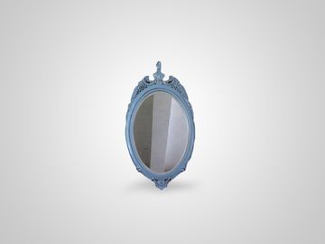 Зеркало настенное синего цвета английский стиль