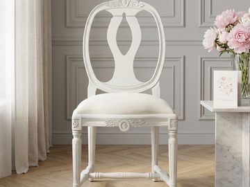 Стул МИЧИГАН Белый из дерева в скандинавском стиле