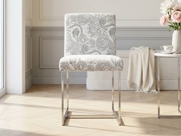 Стул на металлических ножках в стиле арт-деко